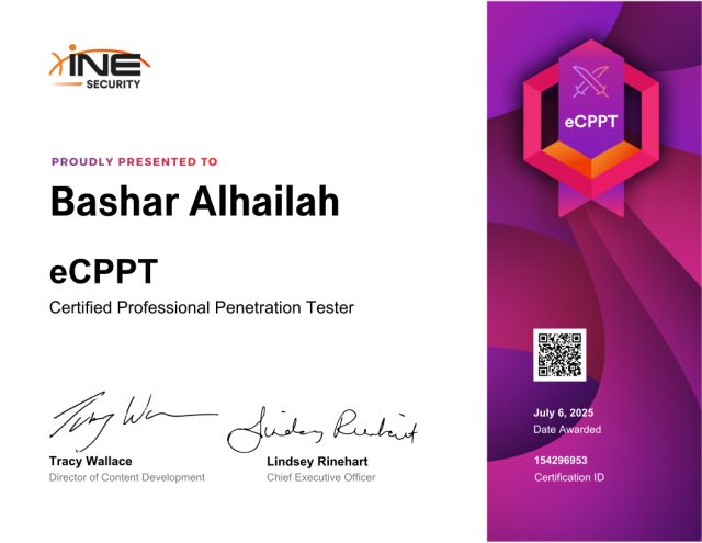 Bashar Alhailah — eCPPT