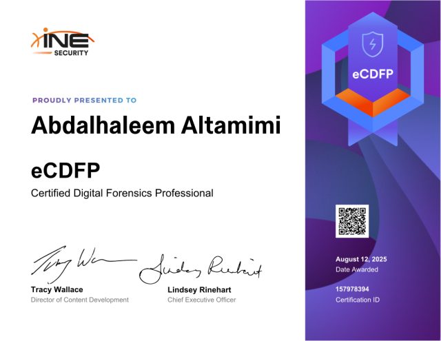 Abdalhaleem Altamimi — eCDFP