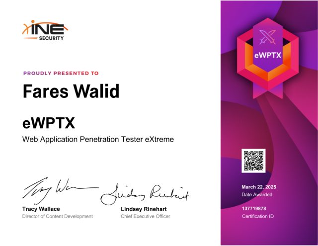 Fares Walid — eWPTX