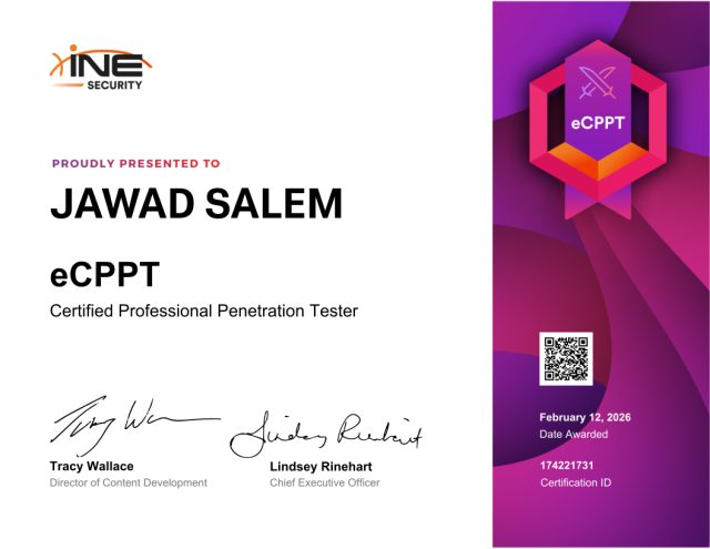 Jawad Salem — eCPPT