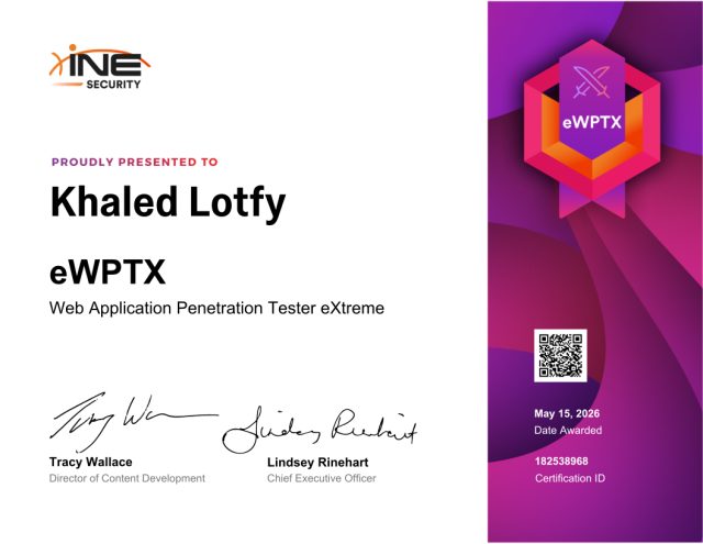 Khaled Lotfy — eWPTX