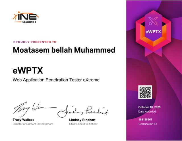 Moatasem Bellah Muhammed — eWPTX