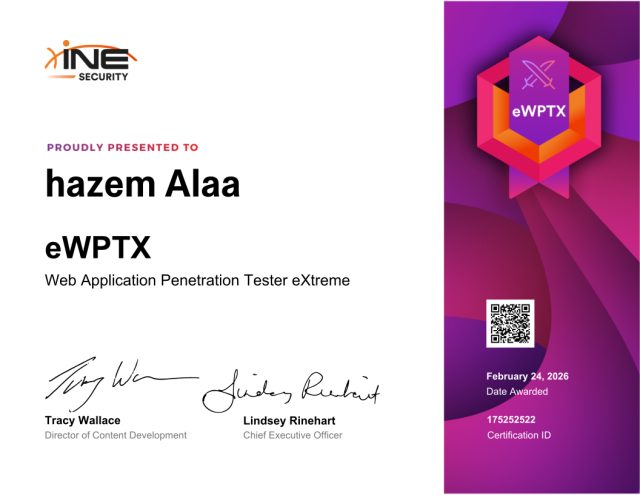 Hazem Alaa — eWPTX