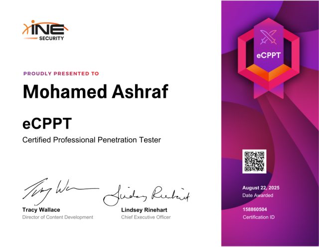 Mohamed Ashraf — eCPPT