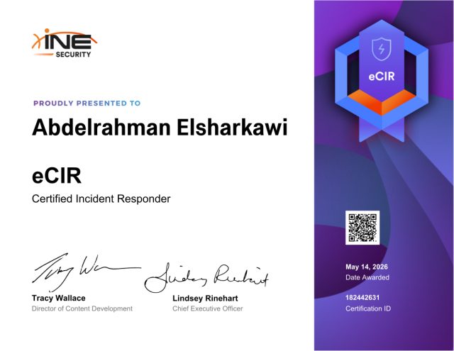 Abdelrahman Elsharkawi — eCIR