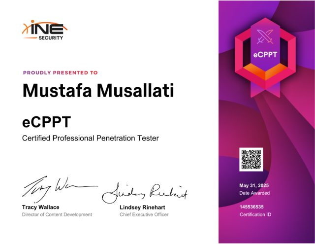 Mustafa Musallati — eCPPT