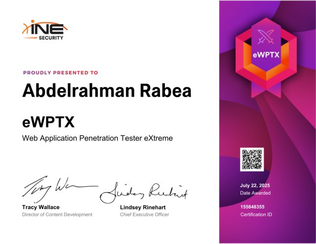 Abdelrahman Rabea — eWPTX