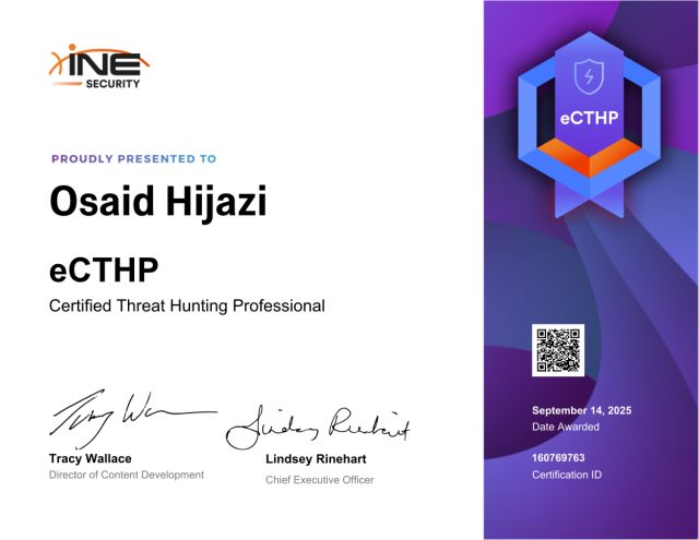 Osaid Hijazi — eCTHP