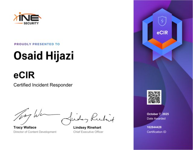 Osaid Hijazi — eCIR