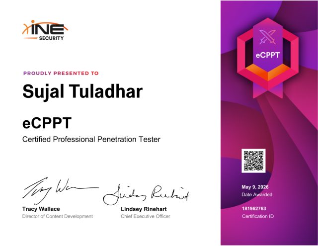 Sujal Tuladhar — eCPPT