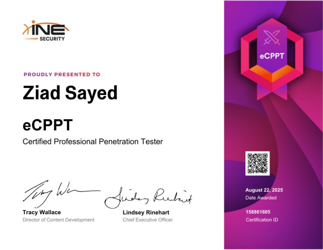 Ziad Sayed — eCPPT