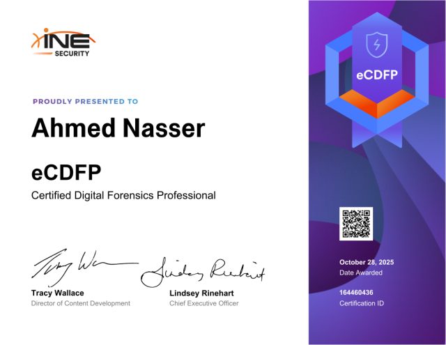 Ahmed Nasser — eCDFP