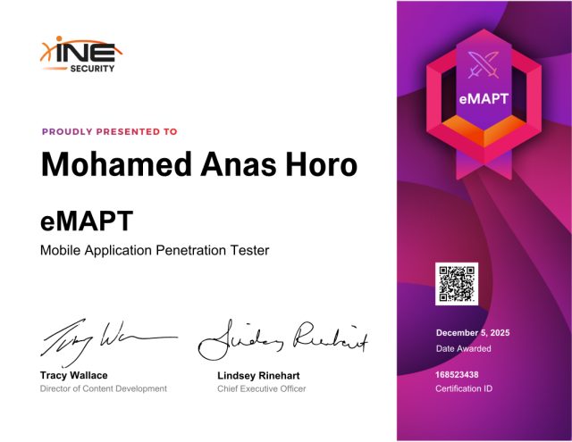 Mohamed Anas Horo — eMAPT