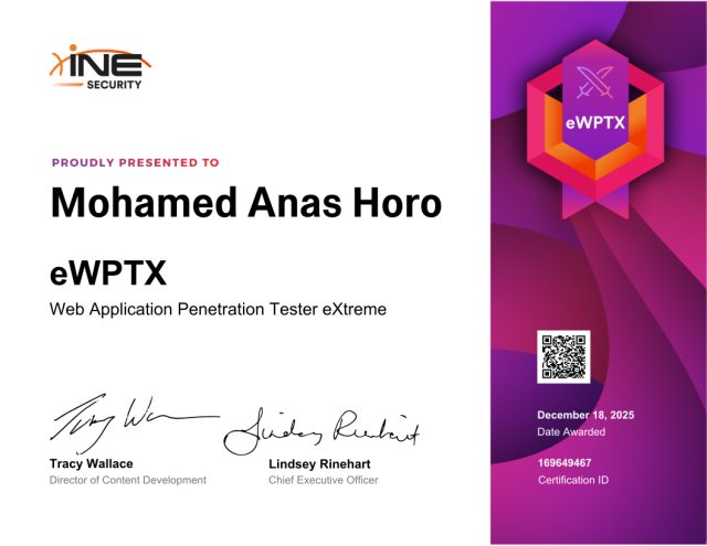 Mohamed Anas Horo — eWPTX
