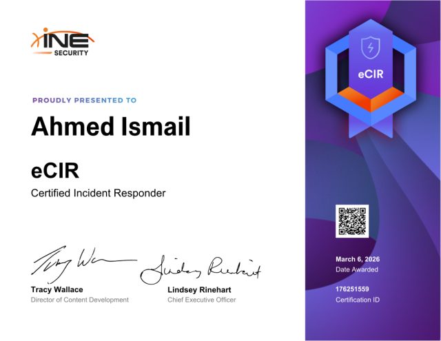 Ahmed Alwedyan — eCIR