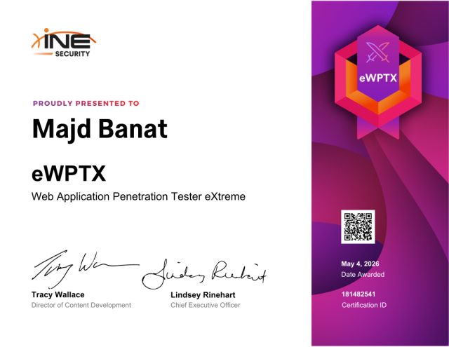 Majd Banat — eWPTX