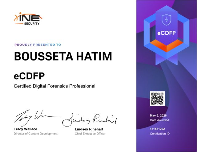 Bousseta Hatim — eCDFP