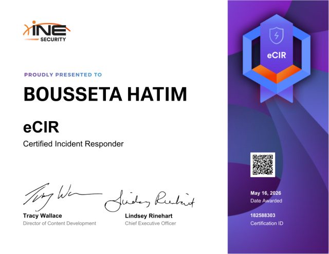 Bousseta Hatim — eCIR