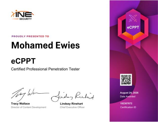 Mohamed Ewies — eCPPT