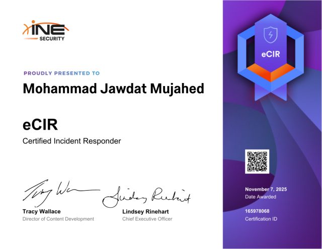 Mohammad Jawdat Mujahed — eCIR