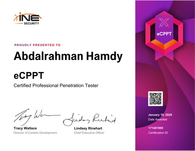 Abdalrahman Hamdy — eCPPT
