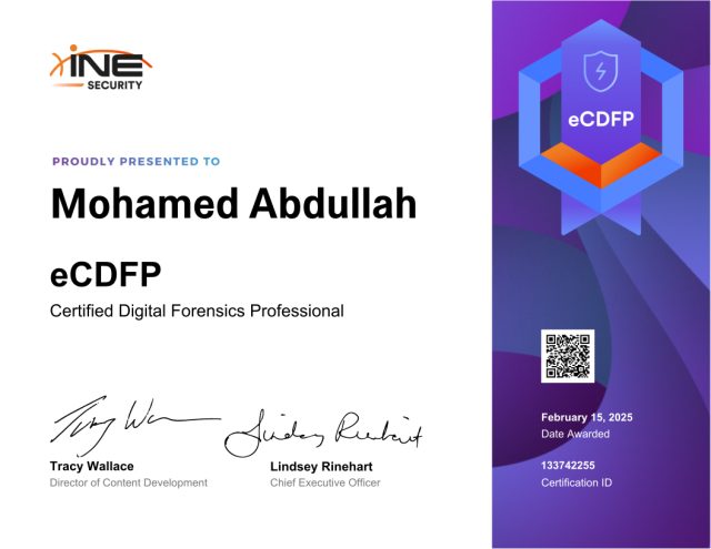 Mohamed Abdullah — eCDFP