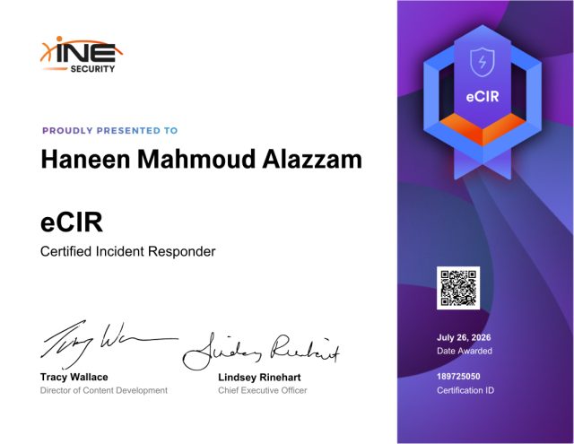 حنين محمود العزام — eCIR