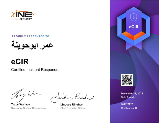 عمر سامر ابوحويلة — eCIR