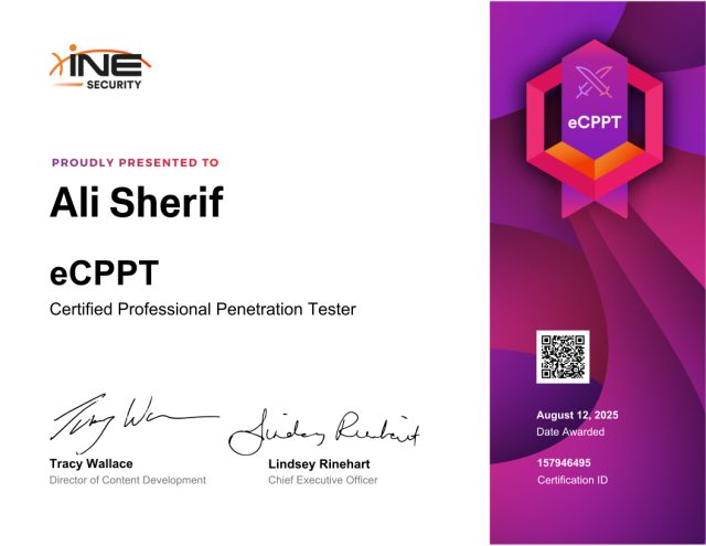Ali Sherif — eCPPT