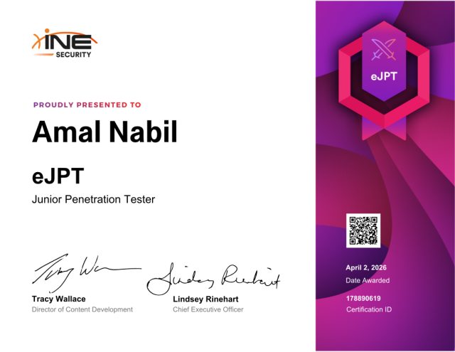 Amal Nabil — eJPT