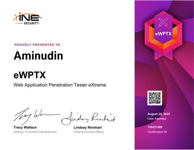 Aminudin — eWPTX