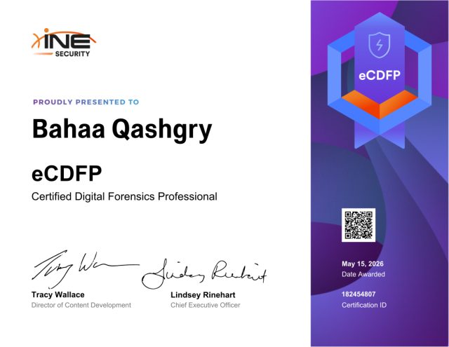 Bahaa Qashgry — eCDFP